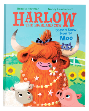 Meet Harlow the Highland Cow children's book by Brooke A Hartman