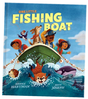 One Little Fishing Boat children's book by Brooke Hartman
